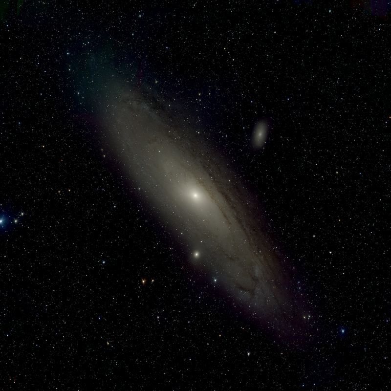 墨子巡天望远镜拍摄的仙女座星系。中国科学院供图